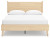 Ashley Cabinella Tan Queen Platform Panel Bed with Dresser and Nightstand