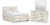 Benchcraft Lawroy Light Natural Queen Panel Bed with Mirrored Dresser