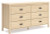 Ashley Cabinella Tan Queen Platform Bed with Dresser and Chest