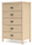 Ashley Cabinella Tan Queen Platform Bed with Dresser and Chest