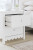 Ashley Hallityn White Full Panel Platform Bed with Dresser and Nightstand