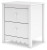 Ashley Hallityn White Full Panel Headboard with Dresser and 2 Nightstands