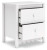 Ashley Hallityn White Full Panel Headboard with Dresser and 2 Nightstands