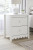 Ashley Hallityn White Full Panel Headboard with Dresser and 2 Nightstands