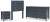 Ashley Simmenfort Navy Blue Twin Panel Headboard with Dresser and Nightstand