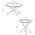 Coaster Brooke 3piece Round Glass Top Coffee Table Set Chrome