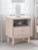 Ashley Wistenpine Blush Twin Panel Bed with Dresser and Nightstand