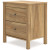 Ashley Bermacy Light Brown Full Platform Bed with Dresser, Chest and Nightstand