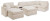 Ashley Modmax Oyster 6-Piece Sectional with Ottoman 92103/17/27/46(3)/77/08 Ashley Modmax Oyster 6-Piece Sectional with Ottoman 92103/17/27/46(3)/77/08