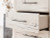 Benchcraft Lawroy Light Natural Twin Panel Headboard with Dresser and 2 Nightstands