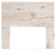 Benchcraft Lawroy Light Natural Full Panel Headboard with Mirrored Dresser, Chest and 2 Nightstands