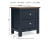Ashley Landocken Brown Blue Queen Panel Headboard with Mirrored Dresser and 2 Nightstands