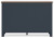 Ashley Landocken Brown Blue Twin Panel Headboard with Dresser and 2 Nightstands