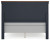 Ashley Landocken Brown Blue Queen Panel Headboard with Dresser and 2 Nightstands