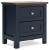 Ashley Landocken Brown Blue Queen Panel Headboard with Dresser and 2 Nightstands