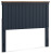 Ashley Landocken Brown Blue Full Panel Headboard with Mirrored Dresser and Chest