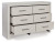 Ashley Zyniden Silver Queen Upholstered Panel Headboard with Dresser