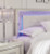 Ashley Zyniden Silver Queen Upholstered Panel Headboard with Dresser