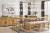 Ashley Havonplane Brown Counter Height Dining Table and 10 Barstools