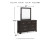 Ashley Covetown Dark Brown Queen Panel Bed with Mirrored Dresser and 2 Nightstands