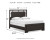 Ashley Covetown Dark Brown Queen Panel Bed with Mirrored Dresser and 2 Nightstands