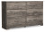 Ashley Ralinksi Gray King Panel Bed with Dresser and 2 Nightstands