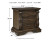 Ashley Maylee Dark Brown King Upholstered Bed with Mirrored Dresser and 2 Nightstands