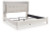 Ashley Zyniden Silver King Upholstered Panel Bed with Dresser