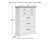 Benchcraft Ashbryn White Natural King Panel Storage Bed with Mirrored Dresser, Chest and Nightstand
