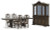 Ashley Maylee Dark Brown Dining Table and 4 Chairs with Storage Ashley Maylee Dark Brown Dining Table and 4 Chairs with Storage