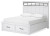Benchcraft Ashbryn White Natural California King Panel Storage Bed with Mirrored Dresser, Chest and 2 Nightstands
