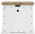 Benchcraft Ashbryn White Natural California King Panel Storage Bed with Mirrored Dresser, Chest and 2 Nightstands