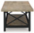Ashley Bristenfort Brown Black Coffee Table with 2 End Tables