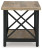 Ashley Bristenfort Brown Black Coffee Table with 2 End Tables