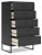 Ashley Socalle Two-tone Twin Platform Bed with Dresser, Chest and Nightstand