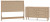 Ashley Cielden Two-tone Queen Panel Headboard with Dresser