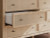 Ashley Cielden Two-tone King Panel Headboard with Dresser and 2 Nightstands