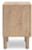 Ashley Cielden Two-tone Full Upholstered Panel Bed with Mirrored Dresser and 2 Nightstands
