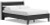 Ashley Socalle Two-tone Full Panel Platform Bed with Dresser and 2 Nightstands