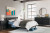 Ashley Socalle Two-tone Full Panel Platform Bed with Dresser and 2 Nightstands