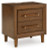 Ashley Lyncott Brown Queen Upholstered Bed with 2 Nightstands