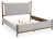 Ashley Lyncott Brown King Upholstered Bed with 2 Nightstands