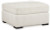 Ashley Chessington Ivory 2-Piece Sectional with Ottoman