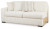 Ashley Chessington Ivory 2-Piece Sectional with Ottoman