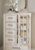Benchcraft Shaybrock Antique White Queen Panel Bed with Mirrored Dresser and Chest