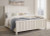 Benchcraft Shaybrock Antique White Queen Panel Bed with Mirrored Dresser and Chest