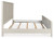 Benchcraft Shaybrock Antique White Queen Panel Bed with 2 Nightstands