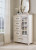 Benchcraft Shaybrock Antique White California King Panel Bed with Mirrored Dresser, Chest and Nightstand B683/82/94/31/36/48/92