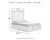 Ashley Chalanna White Queen Upholstered Storage Bed with Dresser and 2 Nightstands
