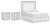 Ashley Chalanna White Queen Upholstered Storage Bed with 2 Nightstands